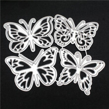 Ensemble de moules en relief papillon (4 pièces)