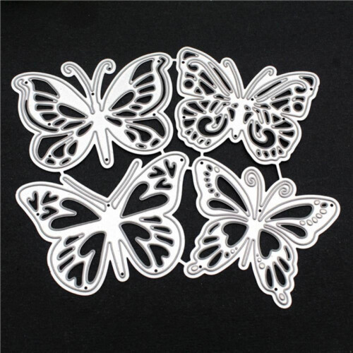 Ensemble de moules en relief papillon (4 pièces)