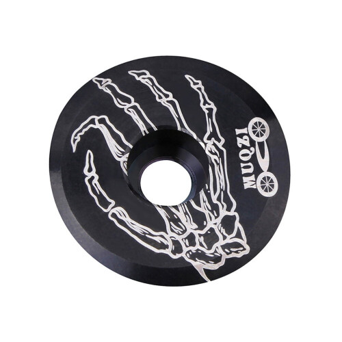 Titanium Bike Headset Cap Hand Printed 1pc