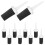 Professionele golfbalborstelset met flocking afwerking, 10 stuks. 1