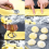 Juego de cortadores de pasta para ravioles con mango de madera 3