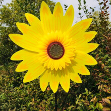 Sonnenblumen-Windmühle, Solar-Spinner, Gartendekoration, 1 Stück