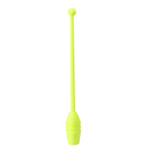 Yellow rhythmic gymnastics dance rods 2 pcs