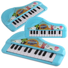 Teclado de Piano Infantil Penkiiy Azul com 22 Teclas