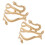Halloween snake arm cuff gold metal bangle 2 pcs 1
