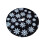 Schwarzer Plüsch-Baumrock mit Schneeflockenmuster, 140 cm 1