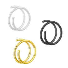 Spiral Nose Studs for Women 3 Pcs