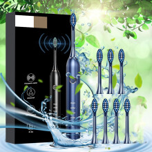 Elektrická zubná kefka Kayannuo pre dospelých s hlavicami Blue8Brush