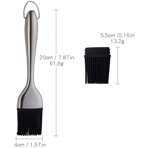 Grill Basting Brush Silicone Heads 2-Pack 1
