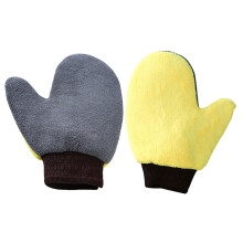 Car wash mitt double-sided coral fleece 2 pcs