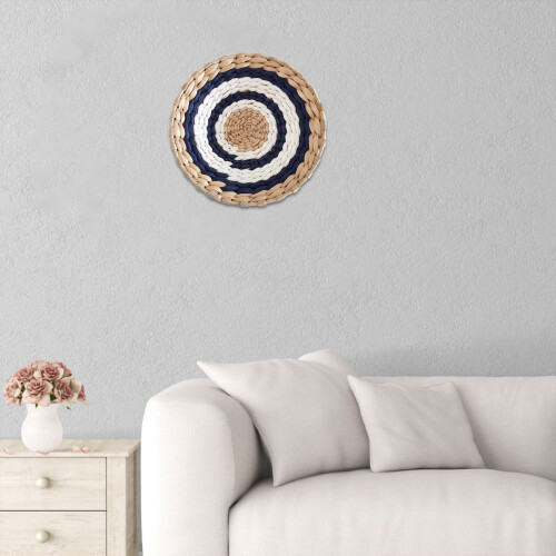 Böhmischer Strohwandbehang, handgewebt, 25 cm 2