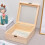 Wooden Gift Box with Hinged Lid Unfinished  Small 4