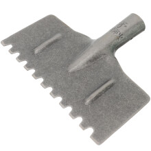 Serrated snow shovel for car and home use