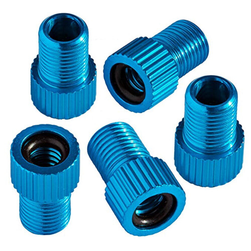 Cykelventiladapter aluminiumlegering 5 st