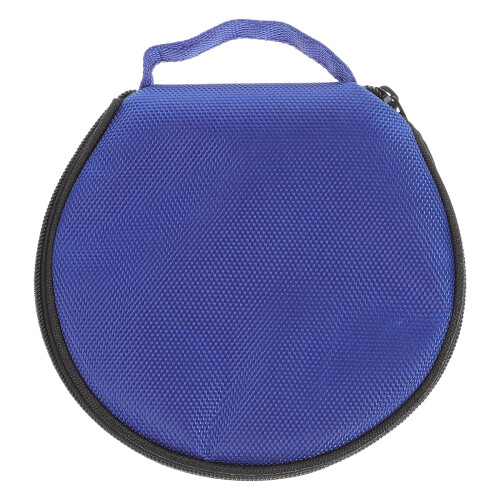 Portable CD case storage pouch with disc capacity