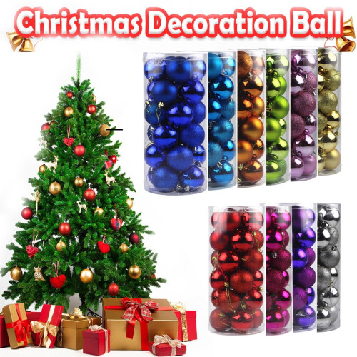 Staron blue Christmas ornaments 40mm 24 pcs 2