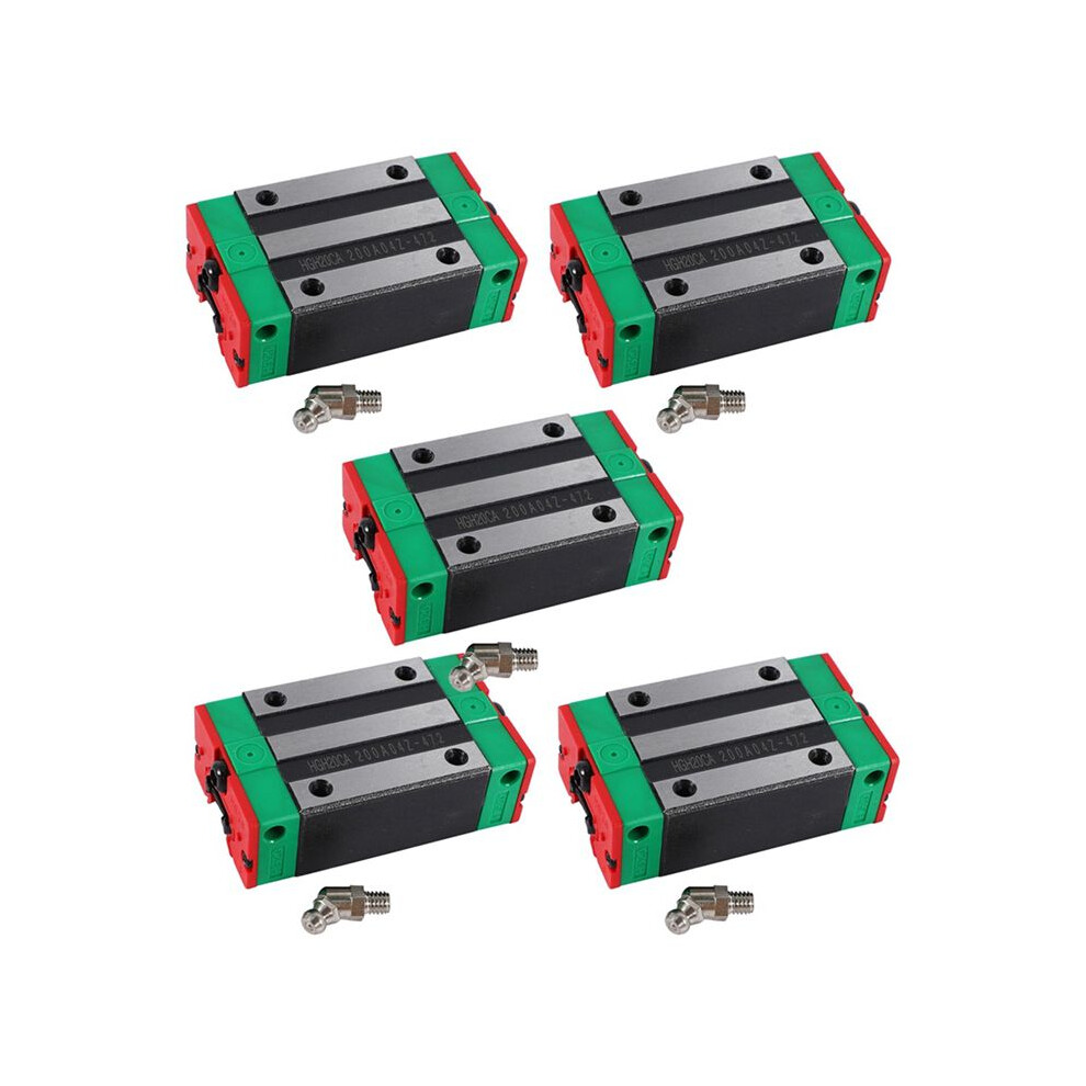 5X Steel Hgh20ca 20Mm Linear Rail Guide Block For Cnc Machine Parts Manufacturing Equipment 6034127495962