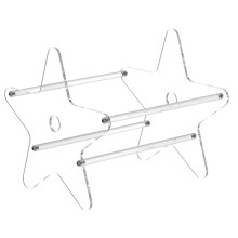 Acrylic Vinyl Record Holder Clear Star Shape 12-inch LP Rack