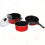 Hemoton nonstick pan set 3-piece frying pan and saucepan 5