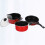 Hemoton nonstick pan set 3-piece frying pan and saucepan 4