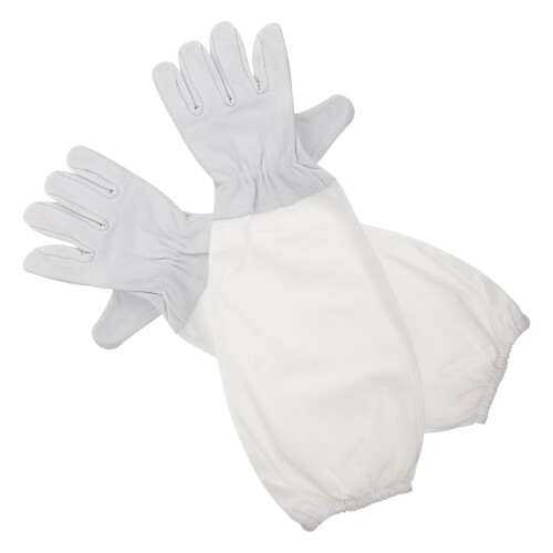Sheepskin Beekeeping Gloves Protective White
