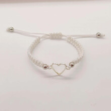 Pulsera de San Valentín para ella, tejida hueca, con mecanismo de empuje y tracción.