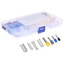 Conector sertizat cu sârmă de cupru, ferulă izolată, 390 buc.