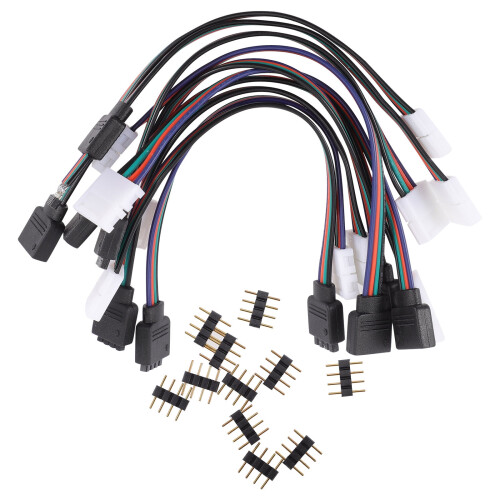 Ελεγκτής Snap Kit για φώτα LED, 4 ακίδων RGB χωρίς συγκόλληση