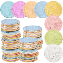 Plastic Pirate Coins for Party Supplies 100 pcs