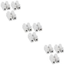 Ledningskontakt Isolert Push-Type Krympeterminal 9PCS