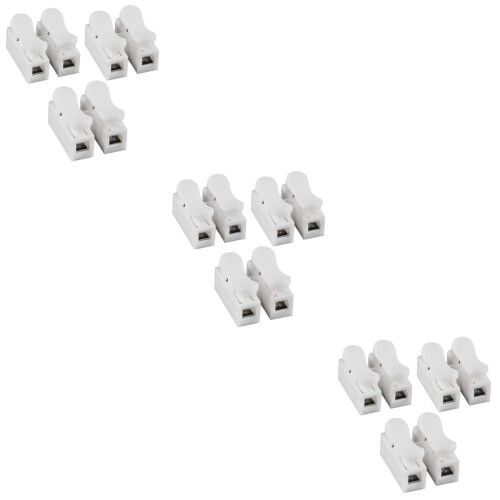 Ledningskontakt Isolert Push-Type Krympeterminal 9PCS