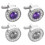 Tuxedo Studs for Men Round Cufflinks 2 Pairs 1