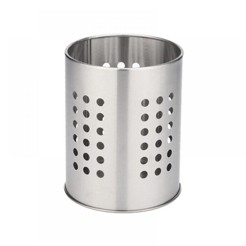 Porte-couverts en acier inoxydable avec système d'égouttage (1 pièce)
