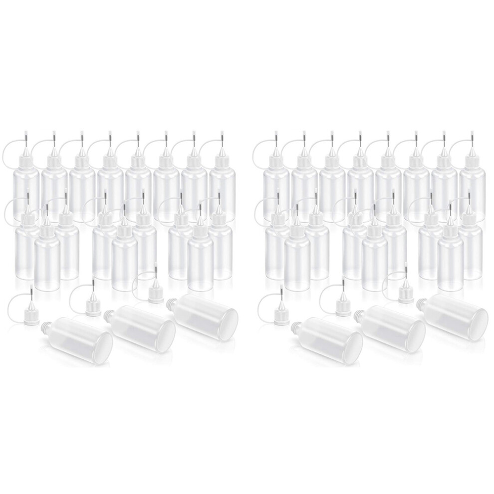 40 Pcs Precision Tip Applicator Bottle, Empty Applicator Glue Bottle 30Ml /1 Ounce 4711551085212