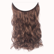 Extensiones de cabello liso o rizado, gruesas, con clip, para toda la cabeza.
