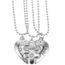 Friendship Necklace Set of 3 Stainless Steel
