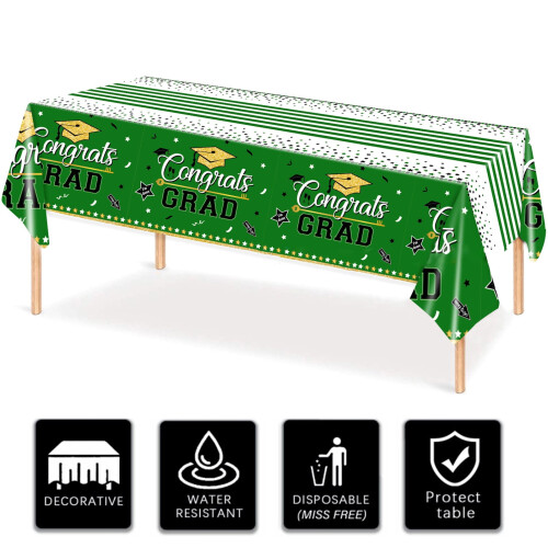 Graduation Tablecloth Scratch Resistant 120x84 in 2