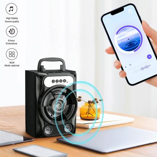 Kayannuo hordozható Bluetooth hangszóró mélynyomóval