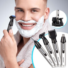 Floleo elektrische neustrimmer 4-in-1 USB oplaadbaar