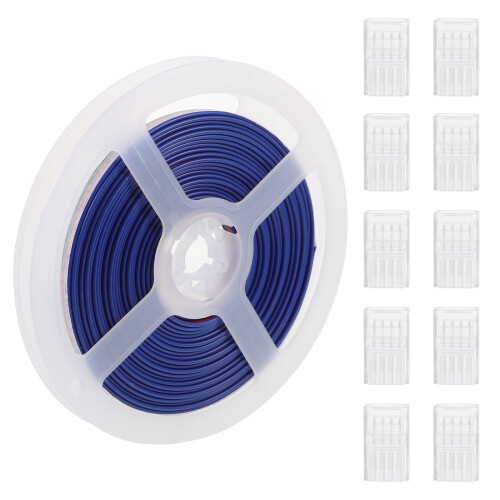 Conectori de cabluri electrice pentru benzi LED cu 4 pini, 20 buc.