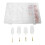 Motorcykelkabelterminaler Kit Vit Nylon 20 st 1