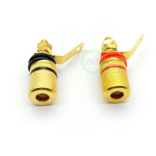 Borne de difuzor placate cu aur pentru mufe banană de 4 mm
