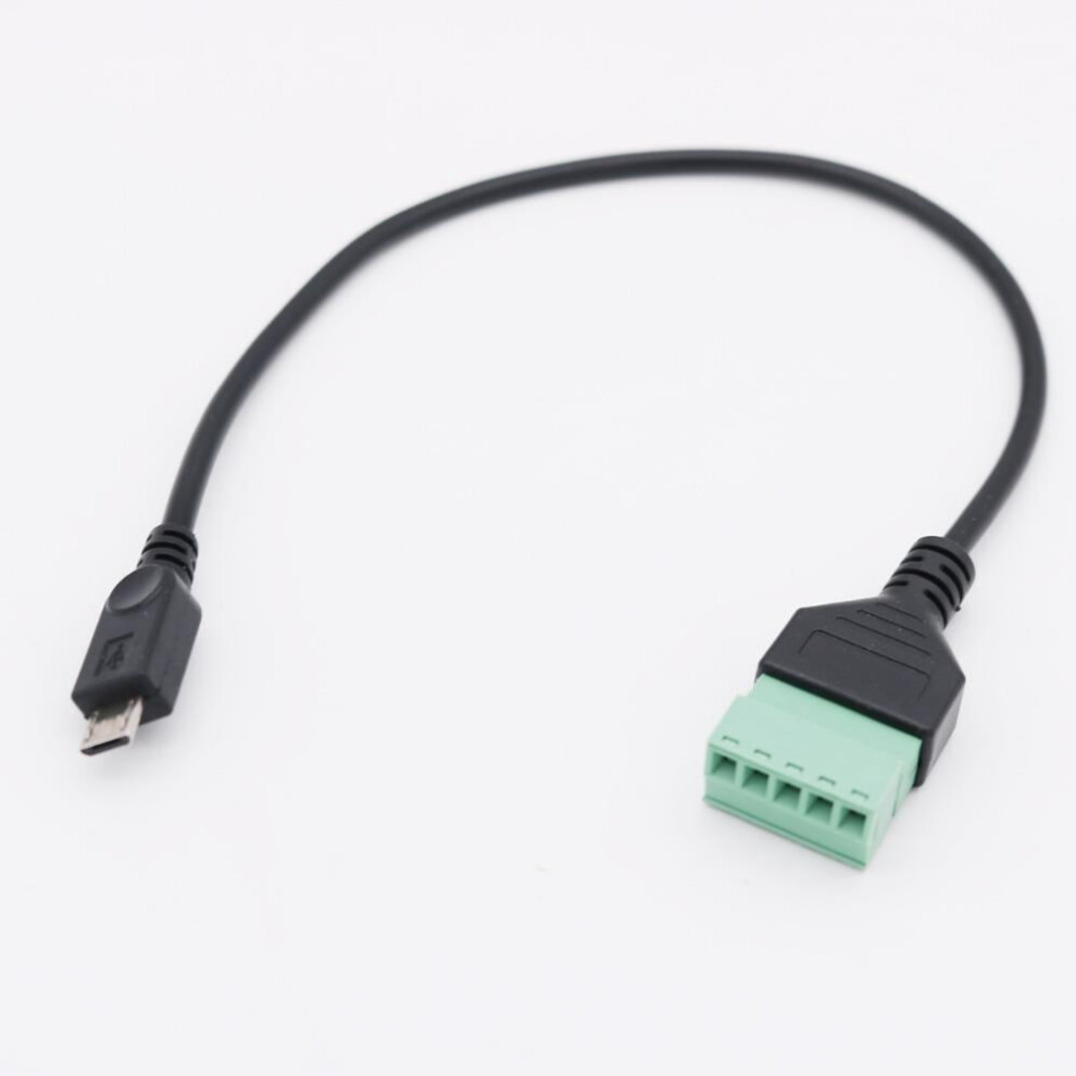 Micro Usb 2.0 Male To Screw Connector Adapter Cable 30Cm 9107258523525