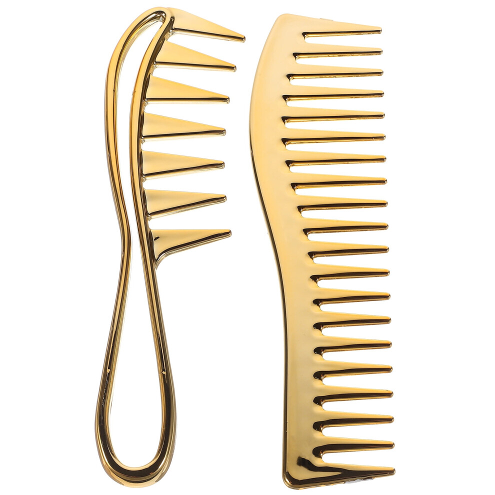 Wide Tooth Comb for Curly Wet Hair 2 pcs