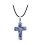 Natural Stone Cross Pendant Rough Texture Necklace 2
