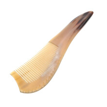 Pieptene din corn de bou sculptat pentru bărbați și femei, masaj pentru scalp