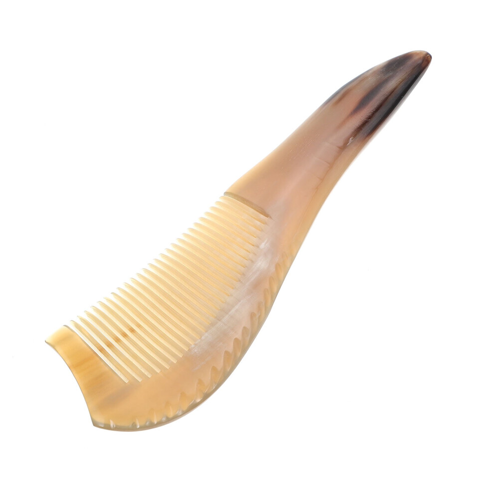 Carved Ox Horn Comb for Men and Women, Scalp Massage Hair