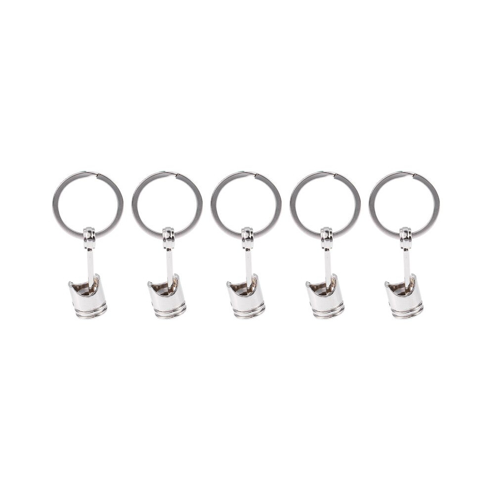 5X Trendy Car Engine Piston Keyring Chain Keychain Key Fob Silver 4711799834733