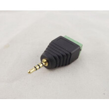 Adaptor Balun cu mufă stereo cu 4 pini la terminal cu șurub AV