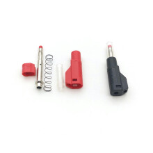 Conector banană retractabil de 4 mm, 20 buc.